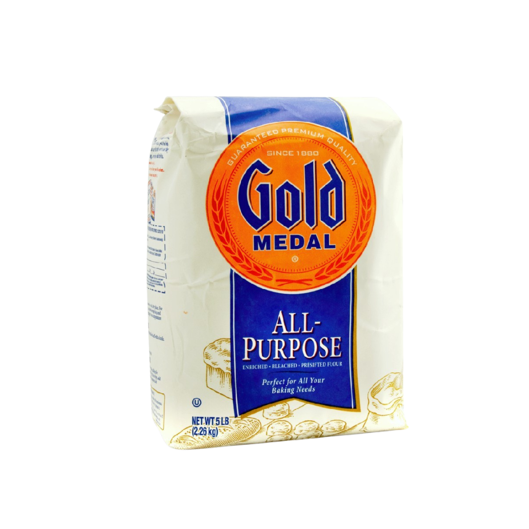 Gold Medal All Purpose Bleached Flour - 5 lbs (Pack of 2)