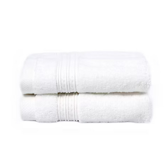 Berkley Jensen 100% Cotton Washcloth, White (Pack of 2)