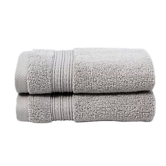 Berkley Jensen 100% Cotton Washcloth, Gray (Pack of 2)